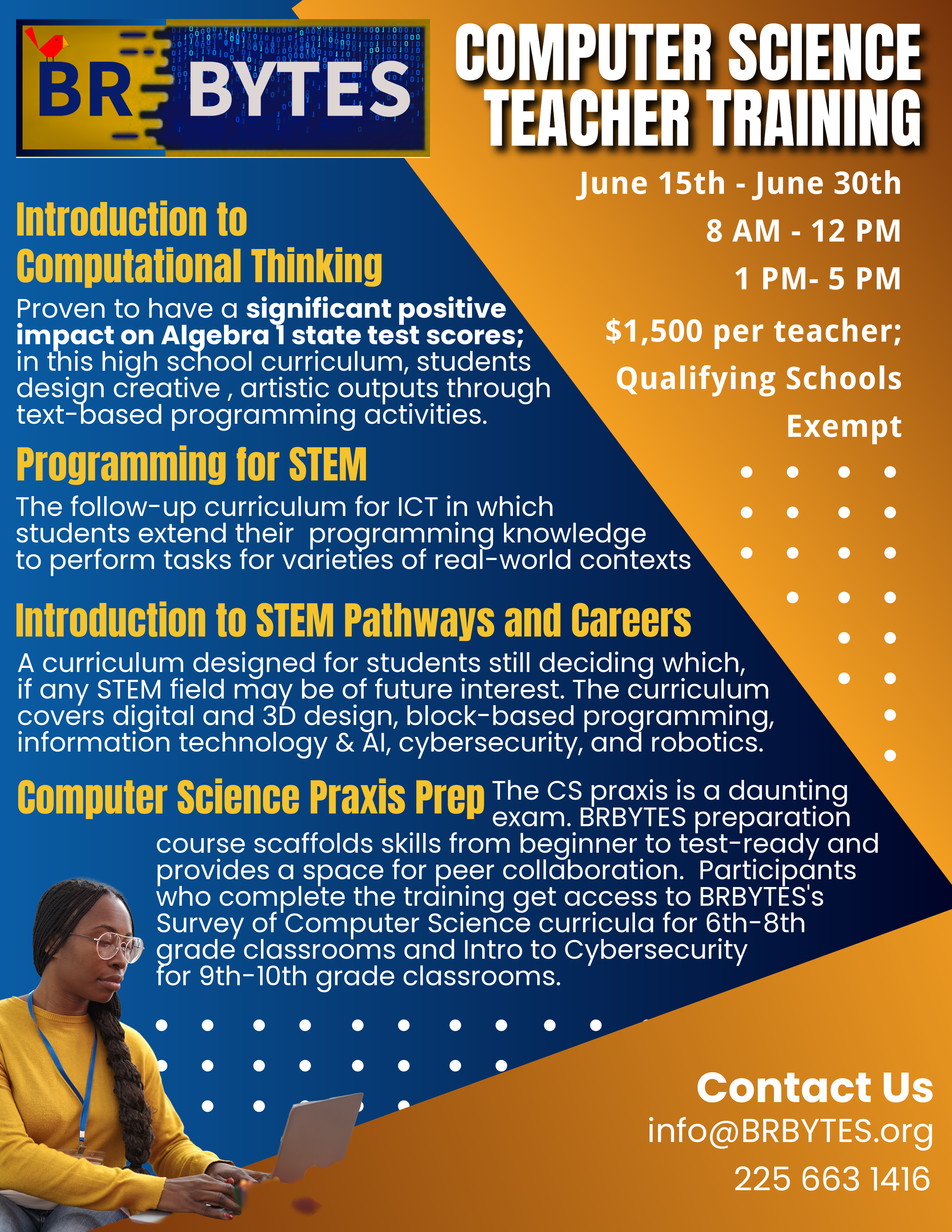 Contact us at info@brbytes.org